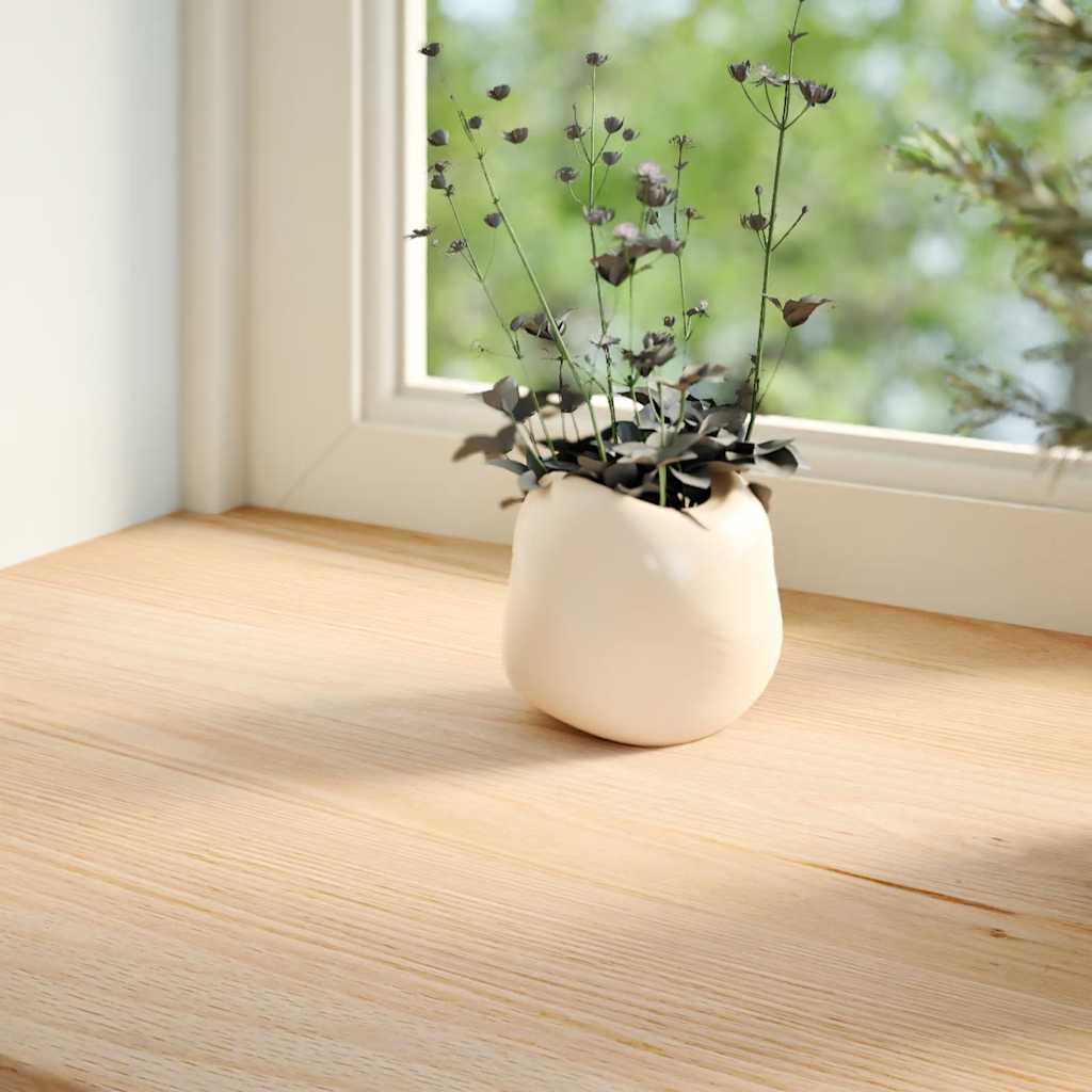 vidaXL Window Sills 2 pcs Untreated 90x25x2 cm Solid Wood Oak 3