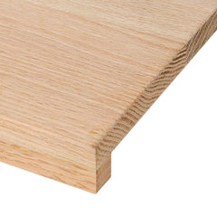 Window Sills 2 pcs Untreated Solid Wood Oak Depth 40 cm Natural 90 cm
