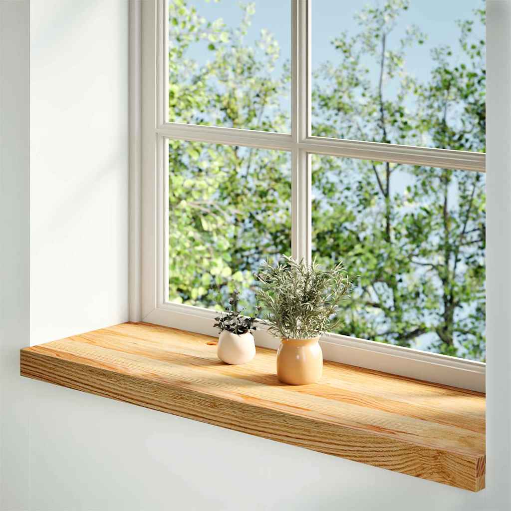vidaXL Window Sills 2 pcs Light Brown 70x25x2 cm Solid Wood Oak 2