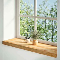 vidaXL Window Sills 2 pcs Light Brown 70x25x2 cm Solid Wood Oak 2