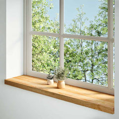 vidaXL Window Sills 2 pcs Light Brown 100x25x2 cm Solid Wood Oak 2