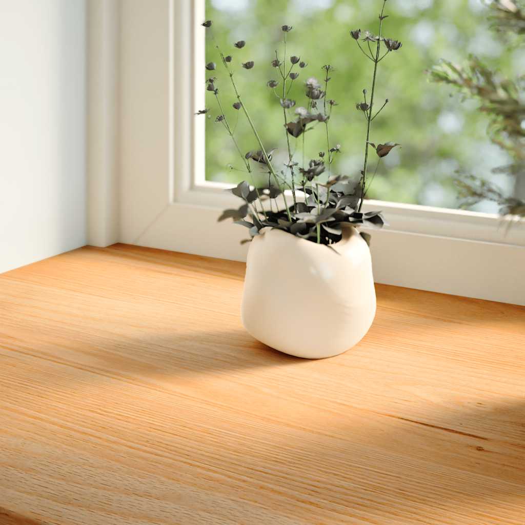 vidaXL Window Sills 2 pcs Light Brown 100x25x2 cm Solid Wood Oak 3