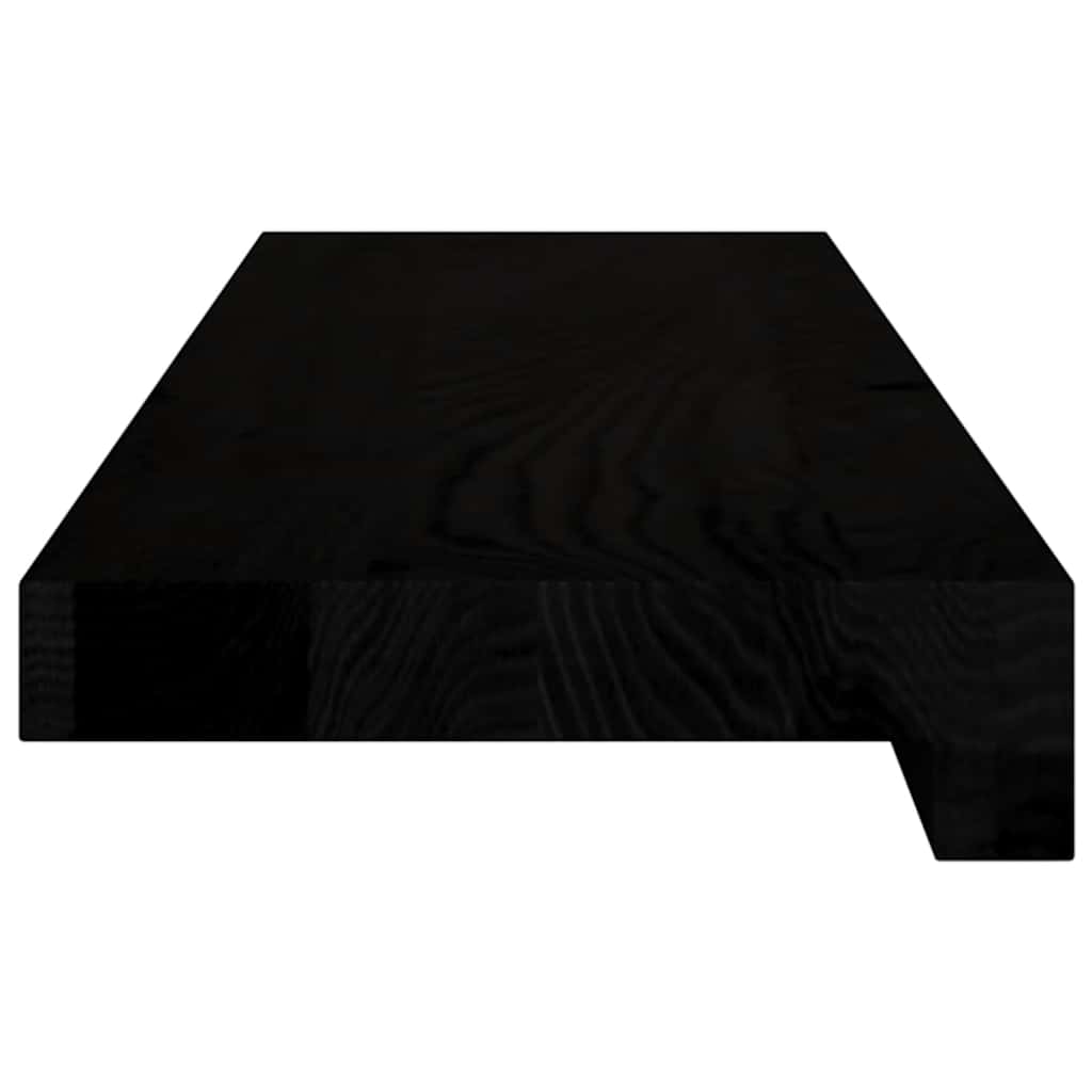 vidaXL Window Sills 2 pcs Brown Black 70x15x2 cm Solid Wood Oak 4