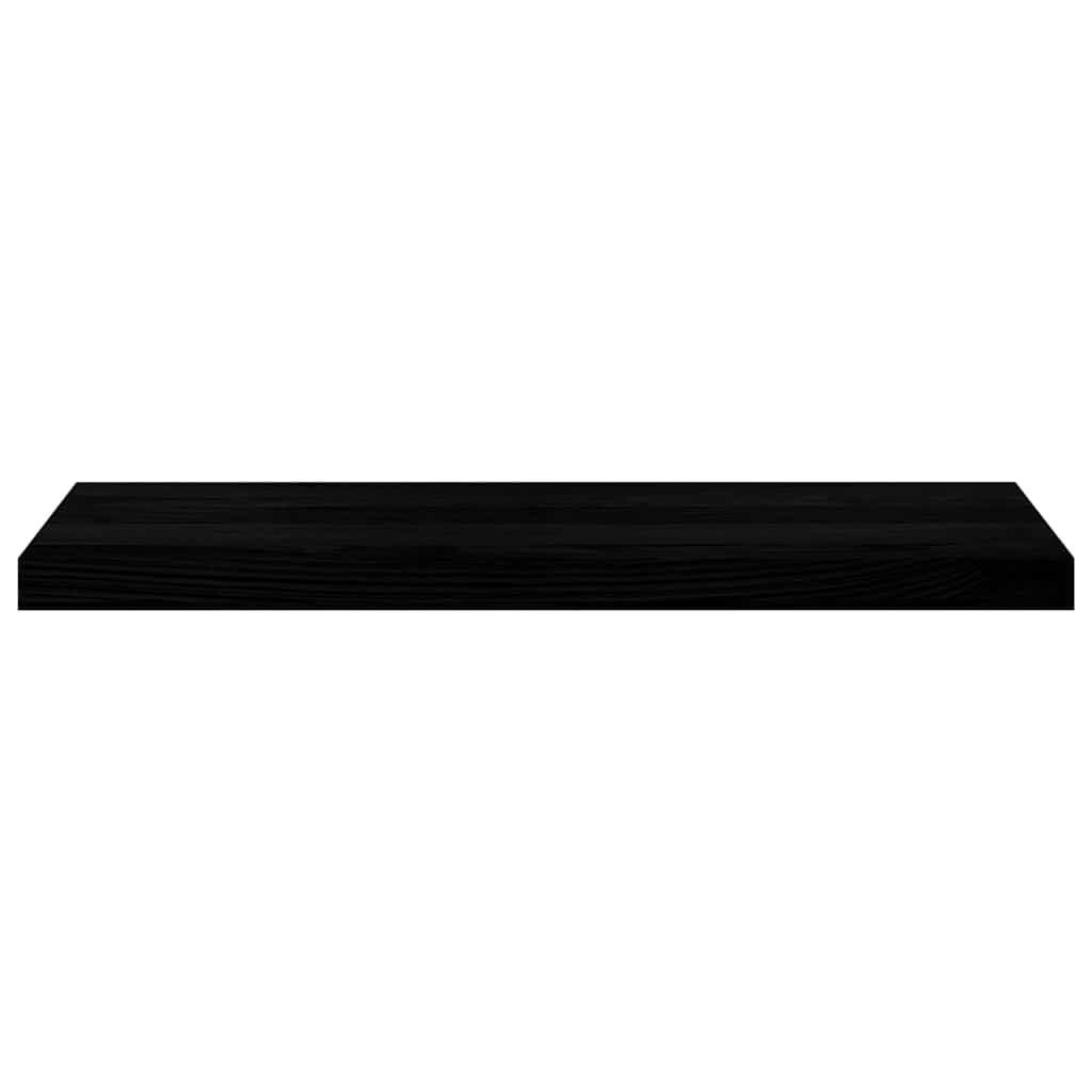 vidaXL Window Sills 2 pcs Brown Black 80x25x2 cm Solid Wood Oak 3