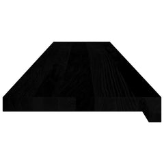 vidaXL Window Sills 2 pcs Brown Black 120x25x2 cm Solid Wood Oak 4