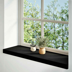 vidaXL Window Sills 2 pcs Brown Black 80x30x2 cm Solid Wood Oak 2
