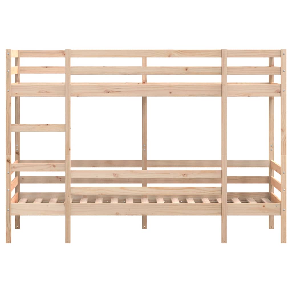 Bunk Bed without Mattress Solid Wood Pine Natural 90 cm 190 cm