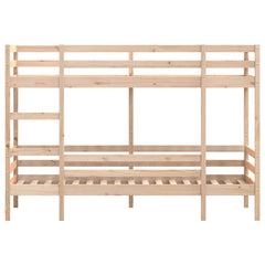 Bunk Bed without Mattress Solid Wood Pine Natural 90 cm 190 cm