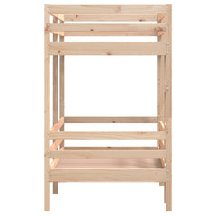 Bunk Bed without Mattress Solid Wood Pine Natural 90 cm 190 cm