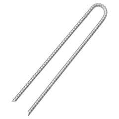 vidaXL Tent Pegs 6 pcs U-shaped 41.5 cm Ø12 mm Galvanised Steel 3