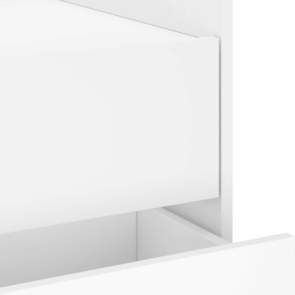 Bedside Cabinet 45x50x50 cm Engineered Wood White