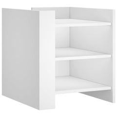 vidaXL Bedside Cabinet White 45x50x50 cm Engineered Wood 2