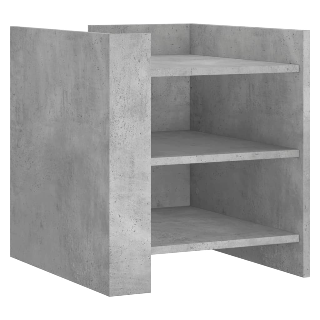 vidaXL Bedside Cabinet Concrete Grey 45x50x50 cm Engineered Wood 2