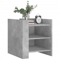 vidaXL Bedside Cabinet Concrete Grey 45x50x50 cm Engineered Wood 3