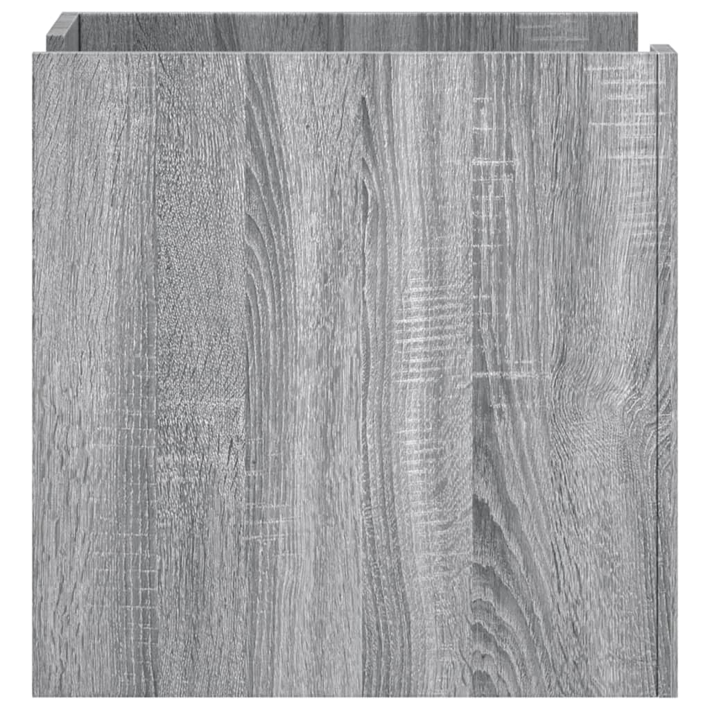 vidaXL Bedside Cabinet Grey Sonoma 45x50x50 cm Engineered Wood 5