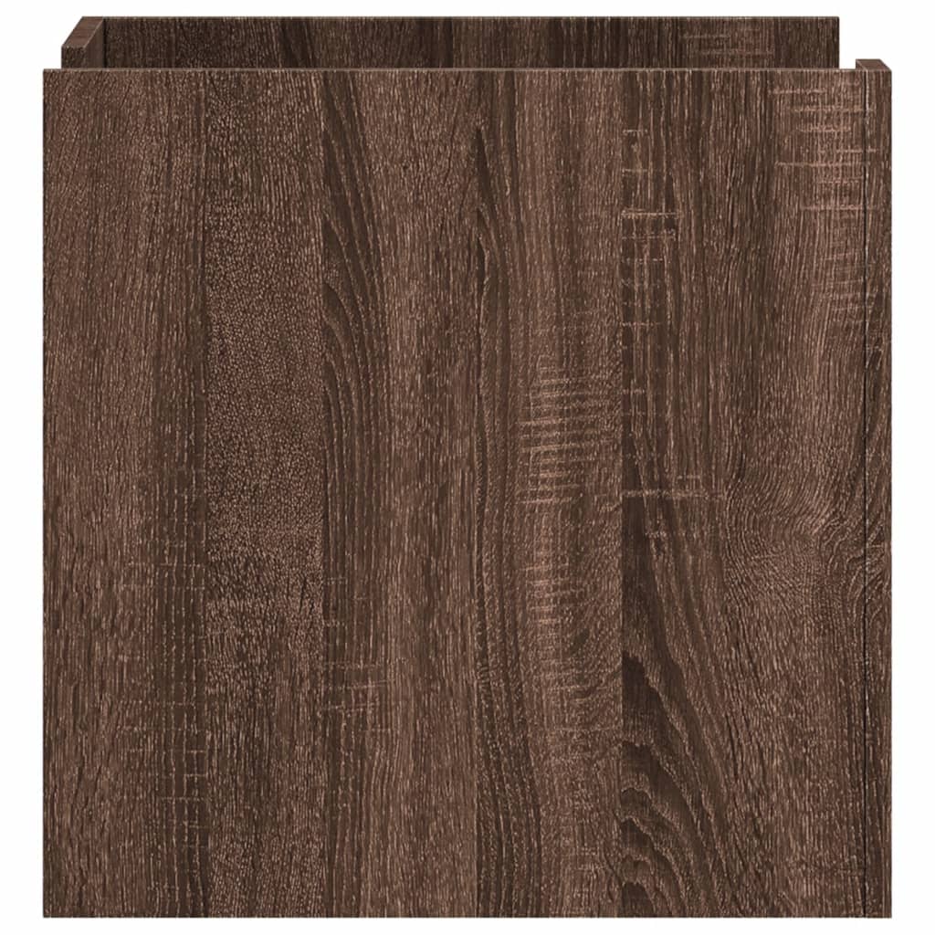 vidaXL Bedside Cabinet Brown Oak 45x50x50 cm Engineered Wood 5