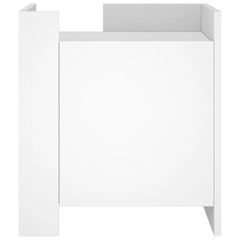 vidaXL Bedside Cabinet White 45x50x50 cm Engineered Wood 4