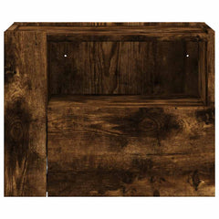 vidaXL Wall-mounted Bedside Cabinets 2 pcs Smoked Oak 45x30x35 cm 5