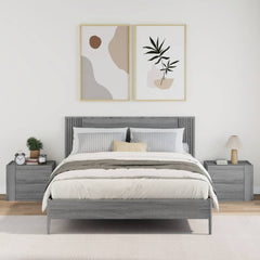 vidaXL Wall-mounted Bedside Cabinets 2 pcs Grey Sonoma 45x30x35 cm 3