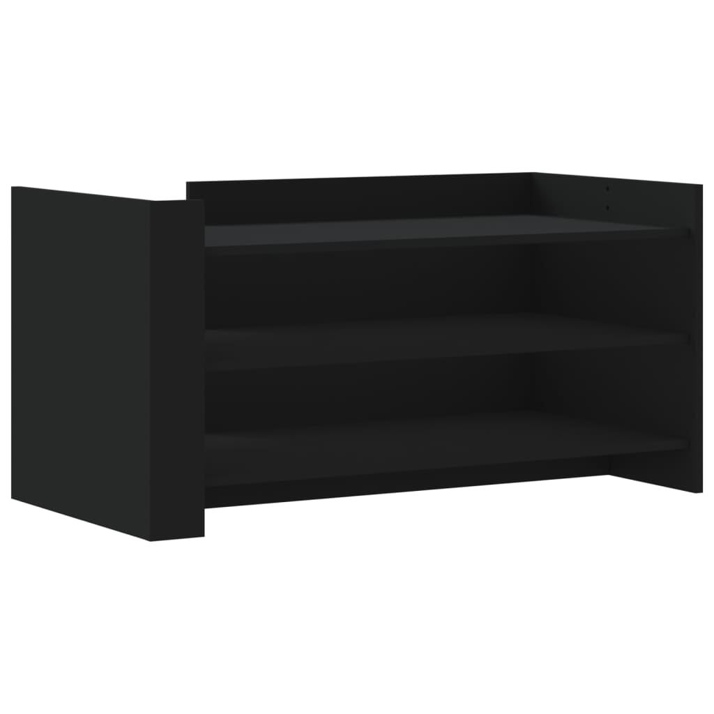 vidaXL Coffee Table Black 100x50x50 cm Engineered Wood 2