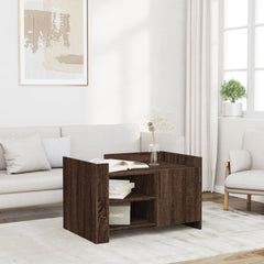 Coffee Table 80x50x50 cm Engineered Wood Brown oak 80 cm