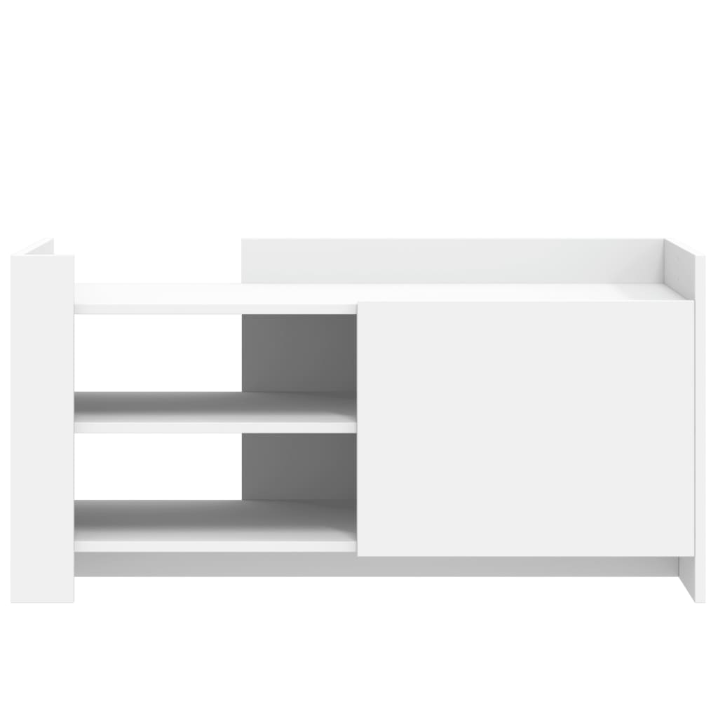 Coffee Table 80x50x50 cm Engineered Wood White 100 cm