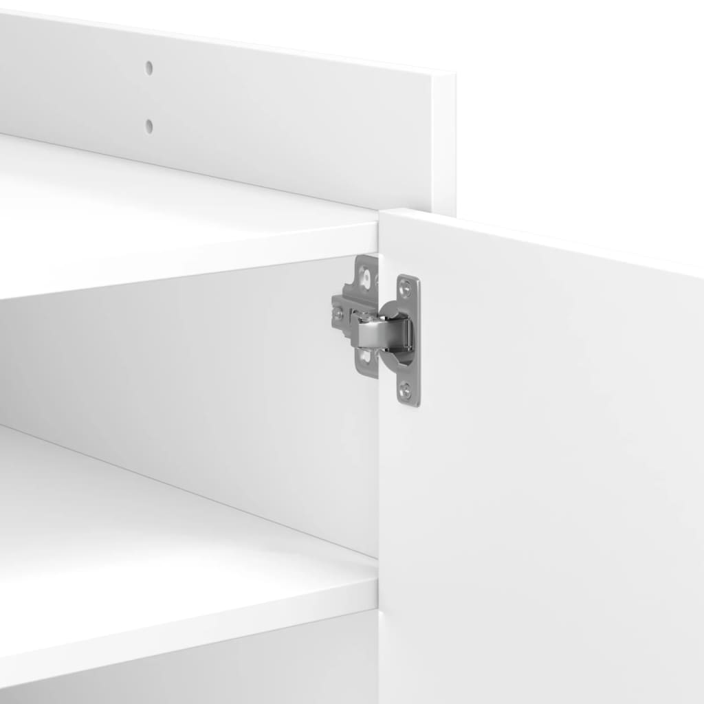 Coffee Table 80x50x50 cm Engineered Wood White 100 cm