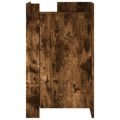 vidaXL Sideboard Smoked Oak 45x35x75 cm Engineered Wood 4
