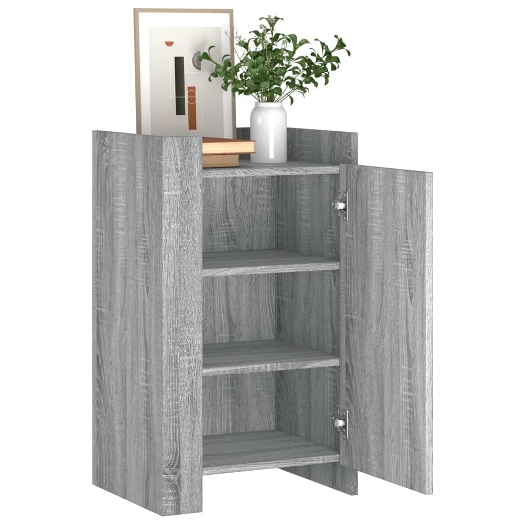 vidaXL Sideboard Grey Sonoma 45x35x75 cm Engineered Wood 3