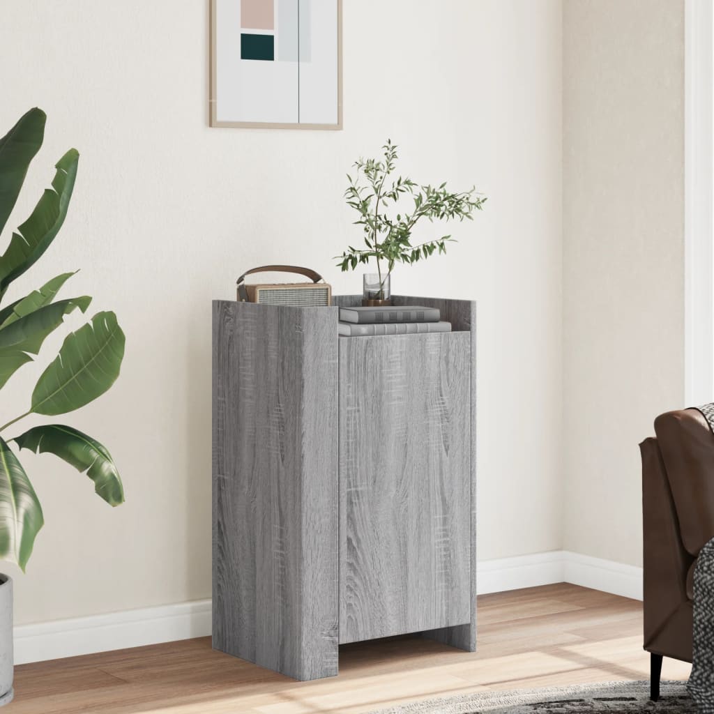 vidaXL Sideboard Grey Sonoma 45x35x75 cm Engineered Wood 1