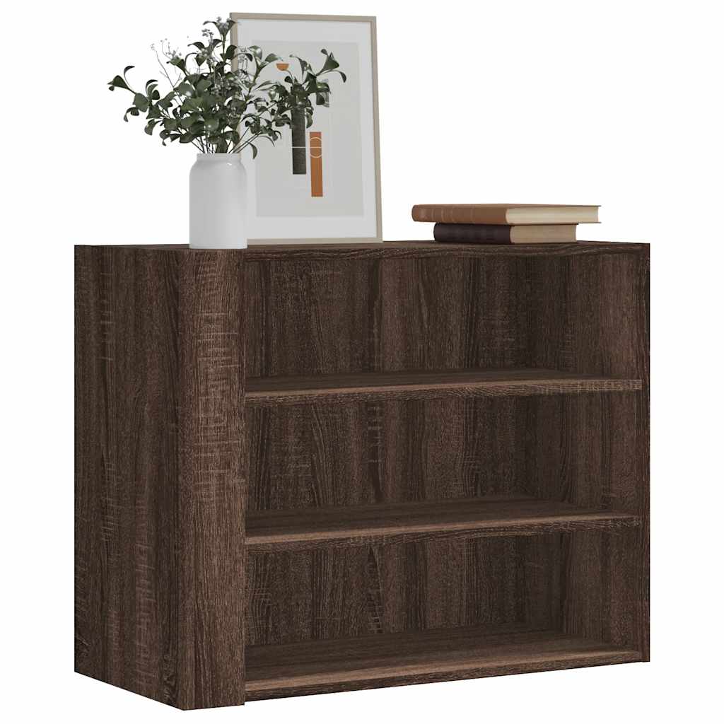vidaXL Wall Cabinet Brown Oak 75x35x60 cm Engineered Wood 1