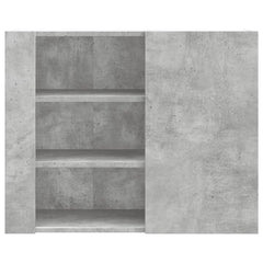 vidaXL Wall Cabinet Concrete Grey 75x35x60 cm Engineered Wood 4