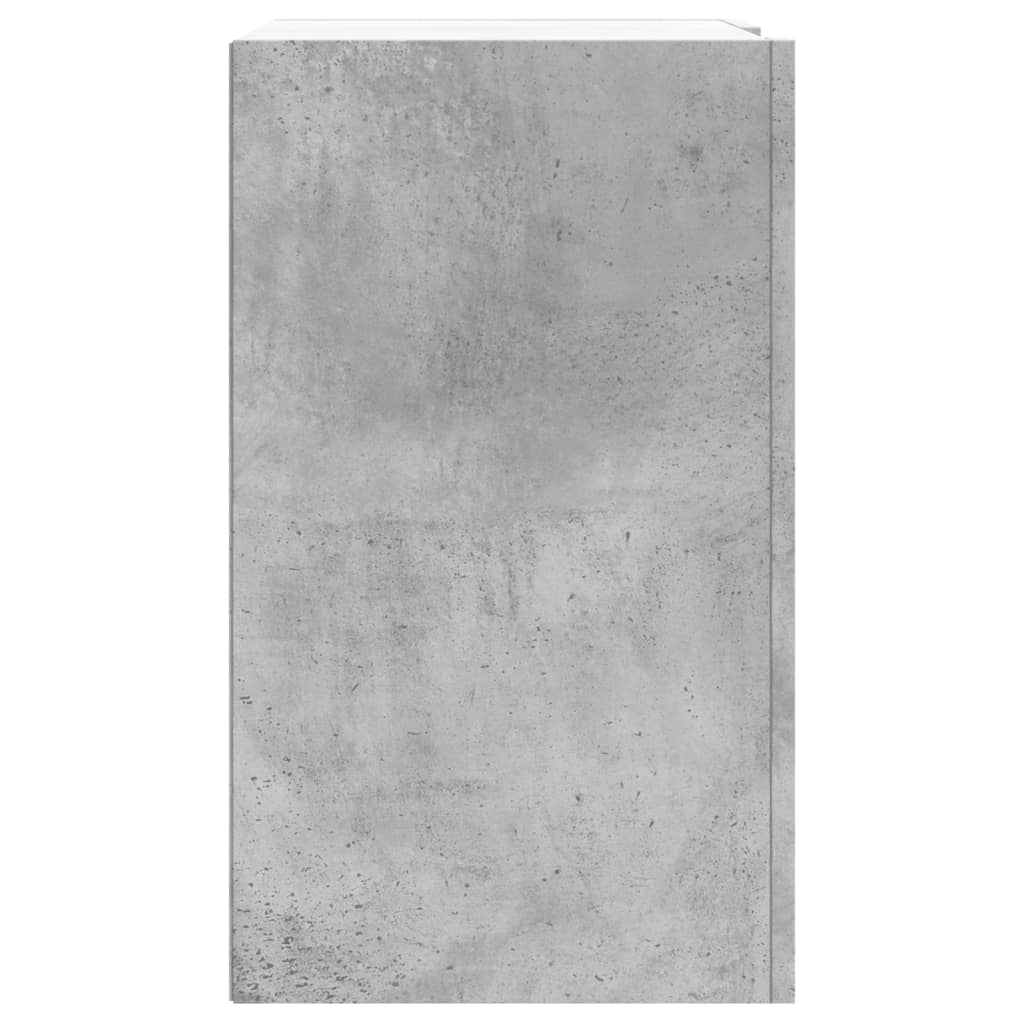 vidaXL Wall Cabinet Concrete Grey 75x35x60 cm Engineered Wood 5