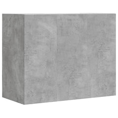 vidaXL Wall Cabinet Concrete Grey 75x35x60 cm Engineered Wood 6