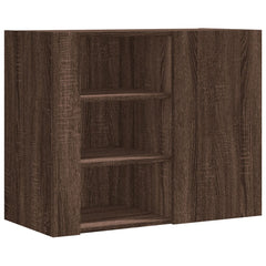 vidaXL Wall Cabinet Brown Oak 75x35x60 cm Engineered Wood 2
