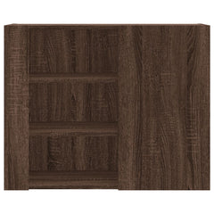 vidaXL Wall Cabinet Brown Oak 75x35x60 cm Engineered Wood 4