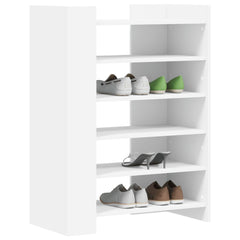 vidaXL Shoe Cabinet White 74.5x37.5x100 cm Engineered Wood 3