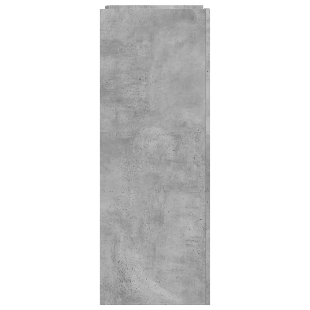 vidaXL Shoe Cabinet Concrete Grey 74.5x37.5x100 cm Engineered Wood 5
