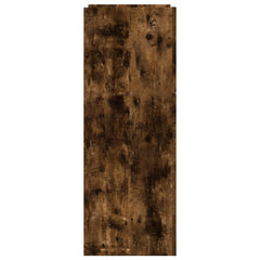 vidaXL Shoe Cabinet Smoked Oak 74.5x37.5x100 cm Engineered Wood 5