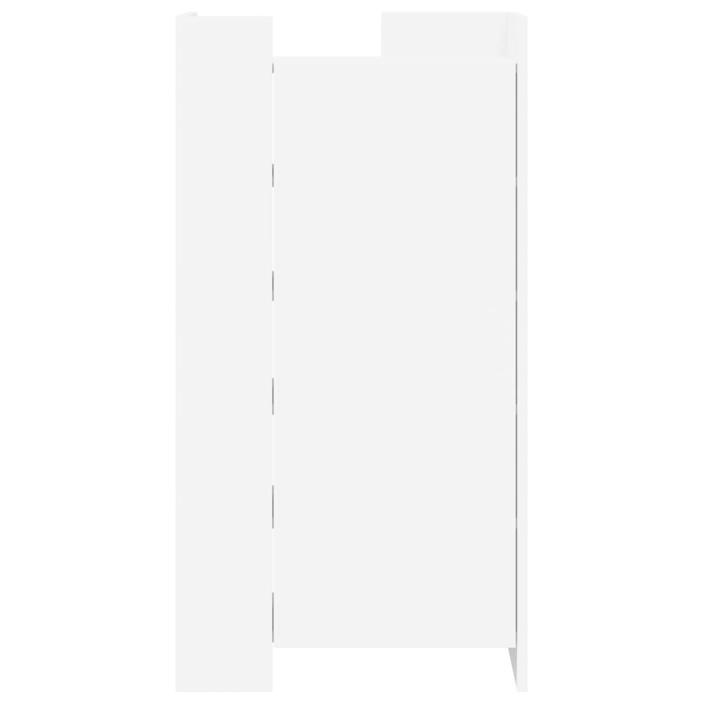 vidaXL Shoe Cabinet White 52x37.5x100 cm Engineered Wood 4