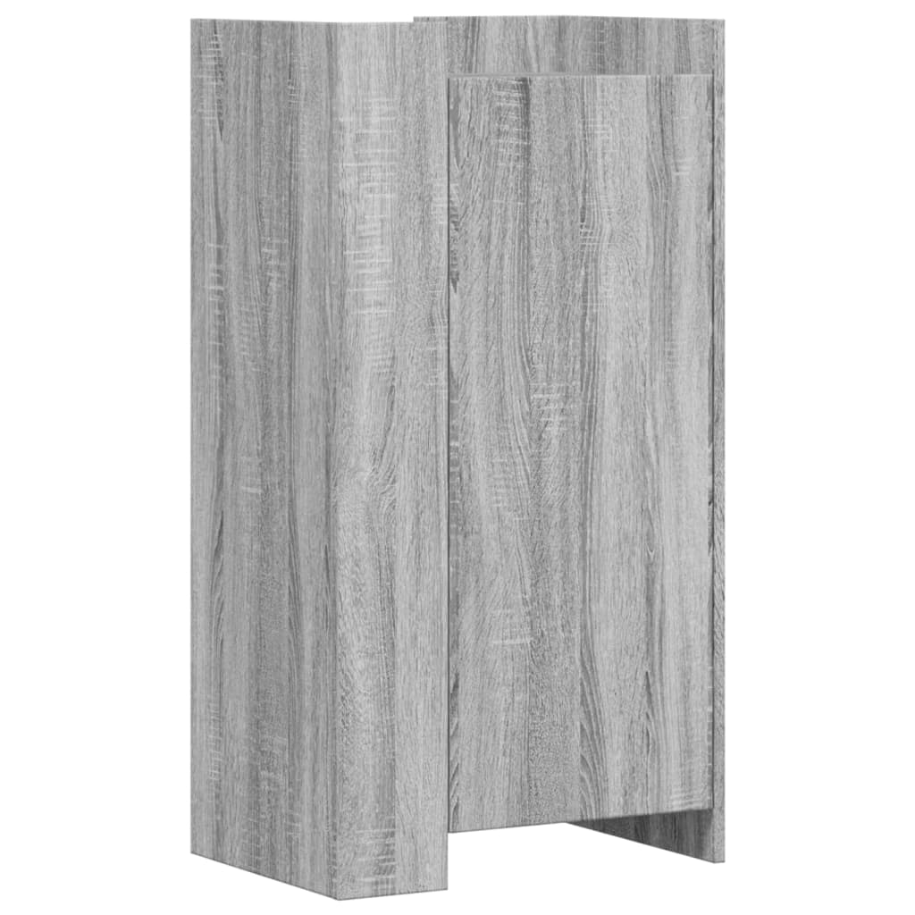 vidaXL Shoe Cabinet Grey Sonoma 52x37.5x100 cm Engineered Wood 2