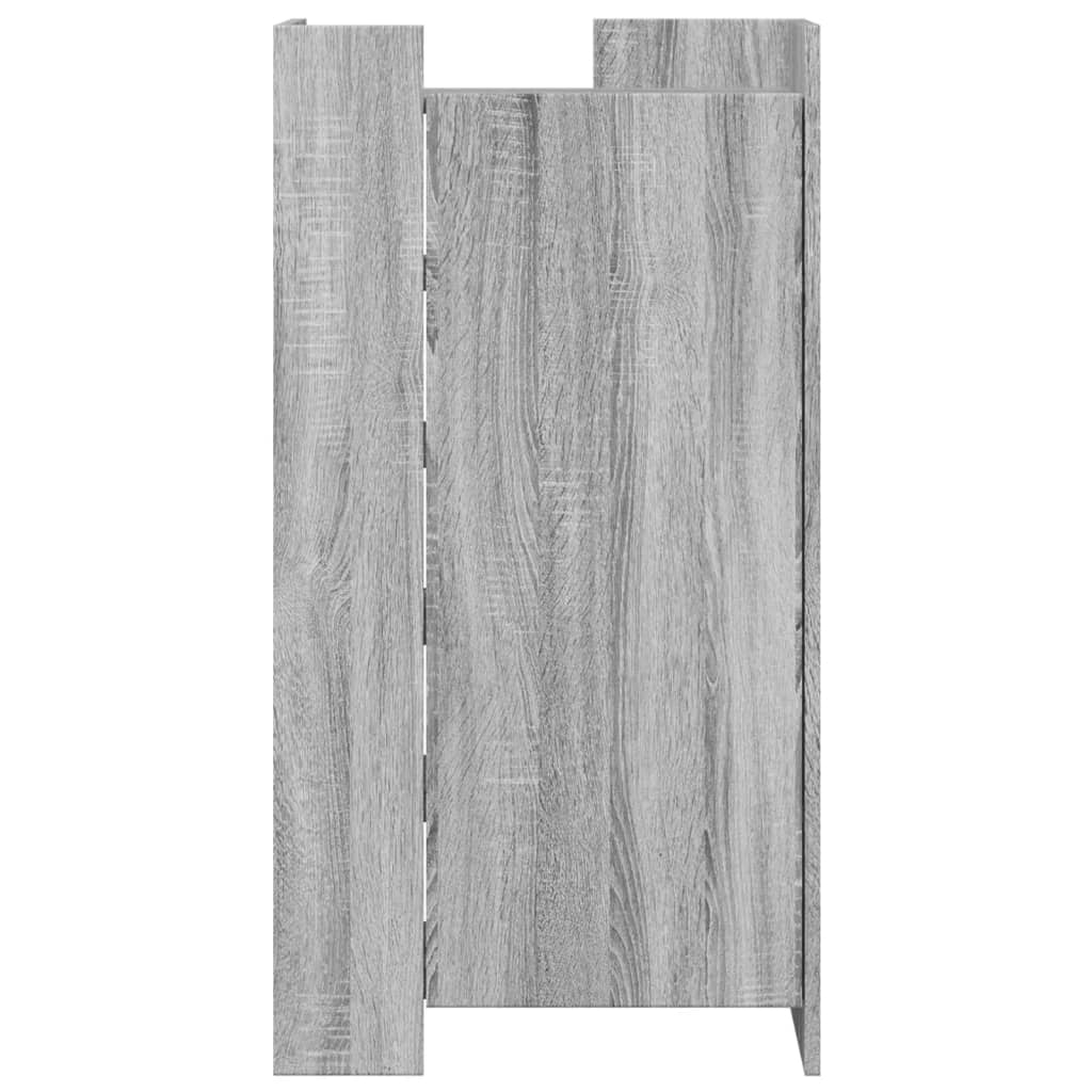 vidaXL Shoe Cabinet Grey Sonoma 52x37.5x100 cm Engineered Wood 4