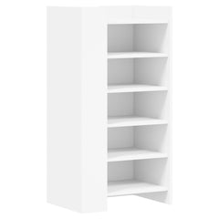 vidaXL Shoe Cabinet White 52x37.5x100 cm Engineered Wood 6