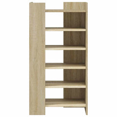 vidaXL Shoe Cabinet Sonoma Oak 52x37.5x100 cm Engineered Wood 4