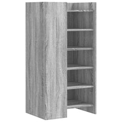 vidaXL Shoe Cabinet Grey Sonoma 52x37.5x100 cm Engineered Wood 6