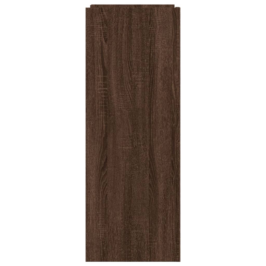 vidaXL Shoe Cabinet Brown Oak 52x37.5x100 cm Engineered Wood 5