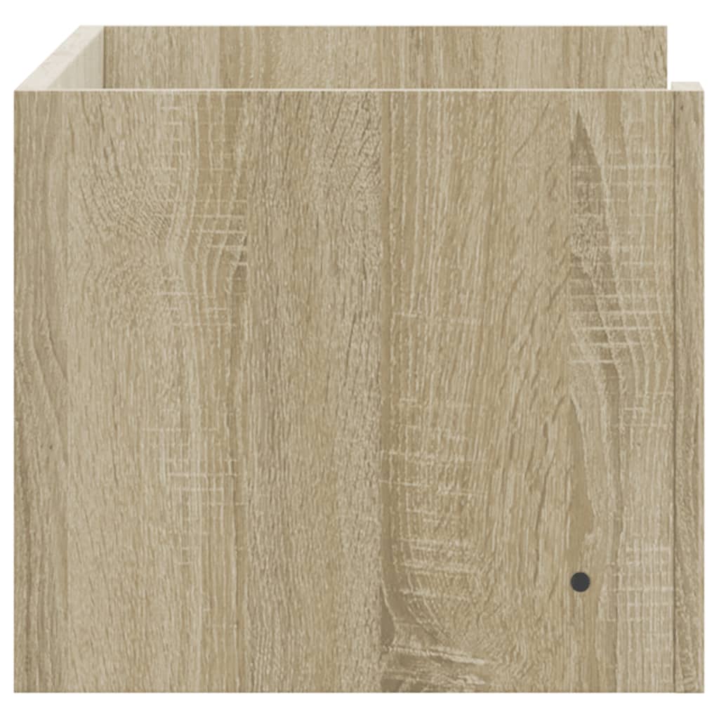 vidaXL Wall Shelf Sonoma Oak 70.5x35x30.5 cm Engineered Wood 5