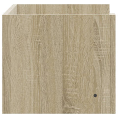 vidaXL Wall Shelf Sonoma Oak 70.5x35x30.5 cm Engineered Wood 5