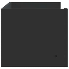 vidaXL Wall Shelf Black 100x35x30.5 cm Engineered Wood 5