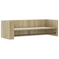 vidaXL Wall Shelf Sonoma Oak 100x35x30.5 cm Engineered Wood 2